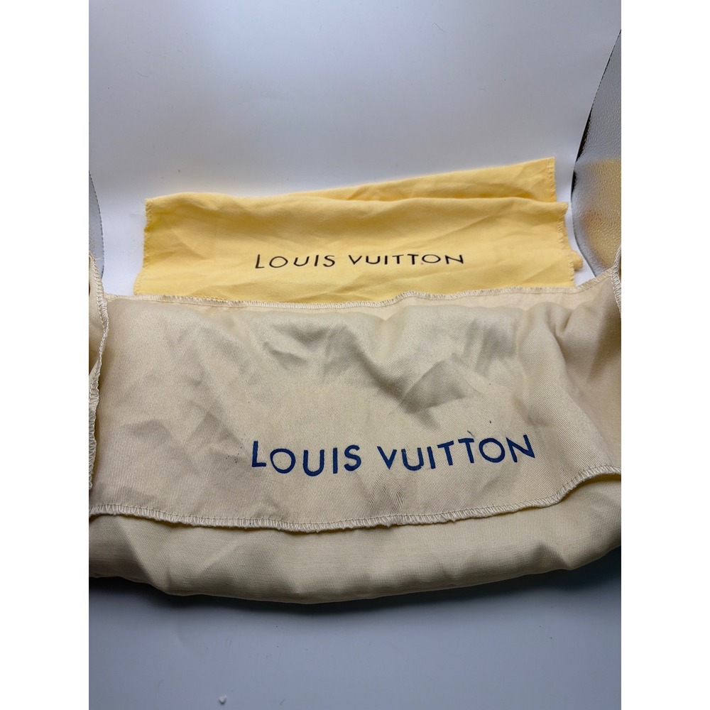 Louis Vuitton Dust Bag Set Yellow & Cream Flannel Textile Accessory Storage
